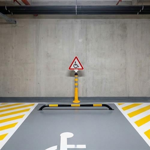 Engelli Park Yeri Uyarı Levhalı Delinatör Seti Sarı 75x8 cm