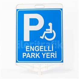 Engelli Park Yeri Uyarı Levhalı Delinatör Seti