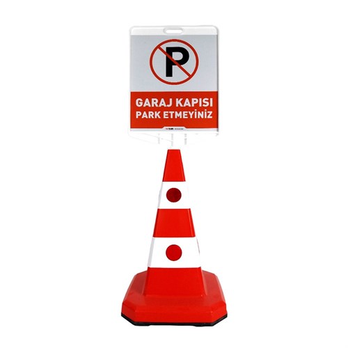 Garaj Kapısı Park Edilmez Dikdörtgen Levha Çift Taraf Baskı