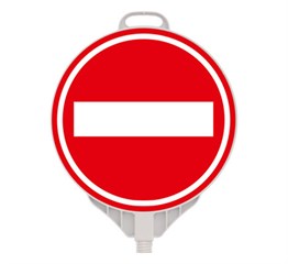 Girilmez Yuvarlak Ultra Levhalı Tek Taraf Baskılı Delinatör Seti