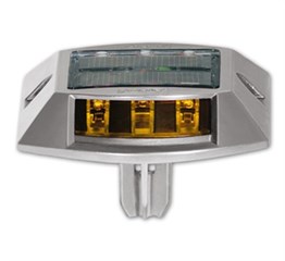 10lu Set Sarı Güneş Enerjili Çakar Yol Butonu, Ankrajlı