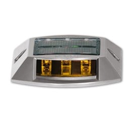 Sarı Solar Yol Butonu 3+3 Ledli
