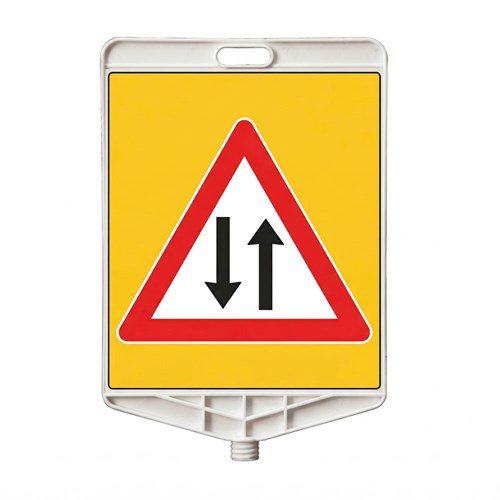 İki Yönlü Trafik Dikdörtgen Levha Çift Taraf Baskı