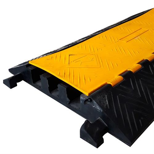 10lu Kablo Kanallı Hız Kesici 3 Kanallı, Yol Kasisi 50 x 92 x 7,5 cm