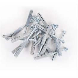 Kasis-Delinatör Montaj Vidası ve Dubeli 20 Adet(Vida 10x100mm+Dübel 16mm)