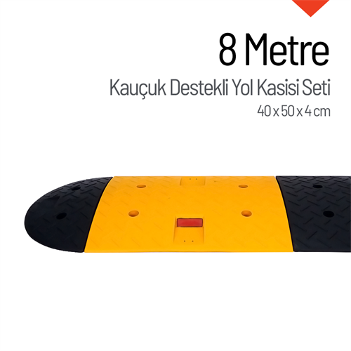 Kauçuk Destekli Yol Kasisi 8 Metre Set