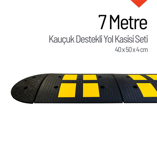 Kauçuk Destekli Yol Kasisi 7 Metre Set