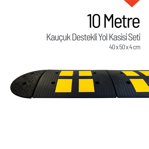 Kauçuk Destekli Yol Kasisi 10 Metre Set
