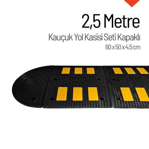 Kauçuk Hız Kesici 6 Bantlı - 2,5 Metre Set