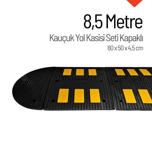 Kauçuk Hız Kesici 6 Bantlı - 8,5 Metre Set