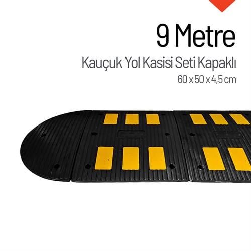 Kauçuk Hız Kesici 6 Bantlı - 9 Metre Set