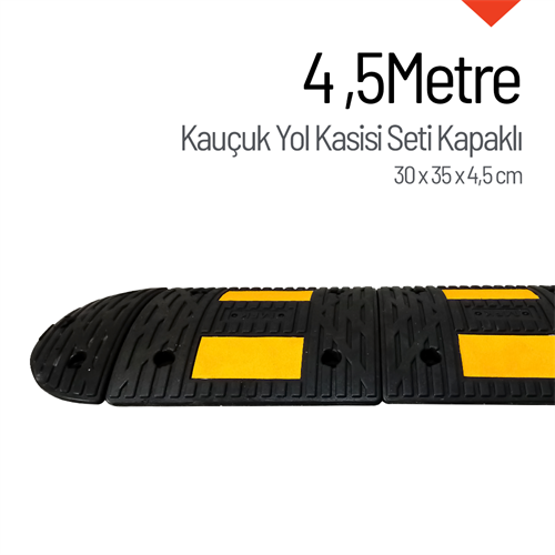 Kauçuk Hız Kesici Set Kapaklı, Yol Kasisi 4,5 metre - EKO