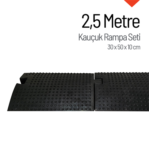 Kauçuk Rampa, Otopark Rampası, Kaldırım Rampası 30 x 50 x 10 cm 2 Metre
