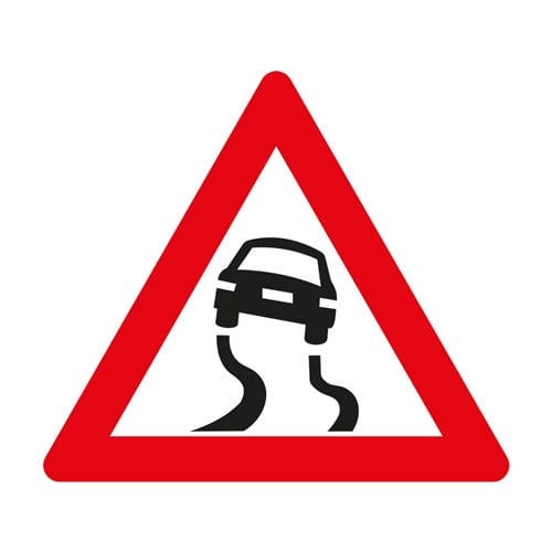 Kaygan Yol Levhası T-8