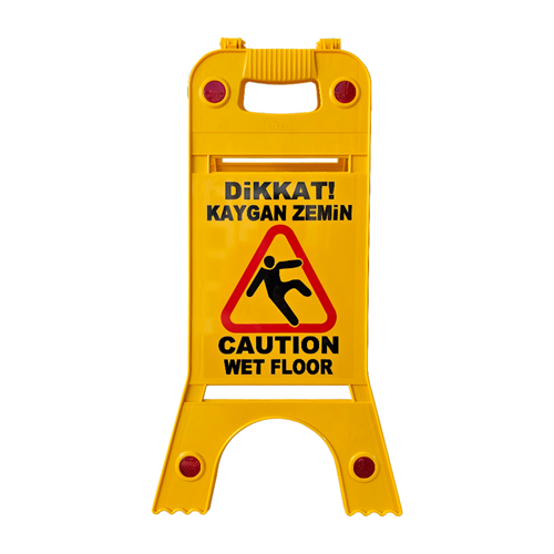 A-Frame Caution Slippery Surface Signboard 24,5 x 62 cm