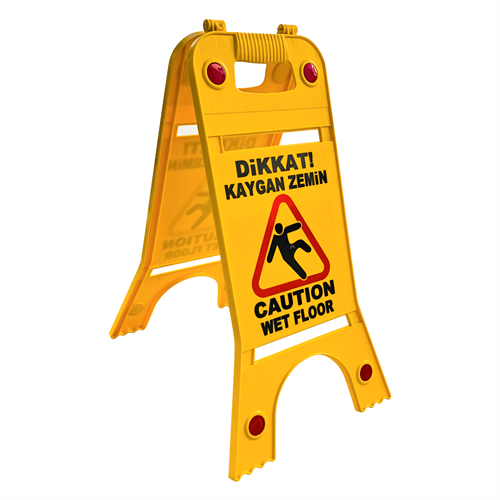 A-Frame Caution Slippery Surface Signboard 24,5 x 62 cm