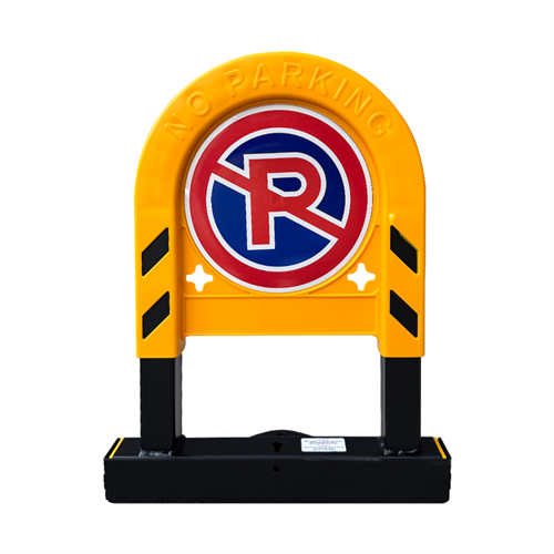 Kilitli Otopark Bariyeri 50 cm, Yatar U Tip Park Bariyeri (Baskılı)