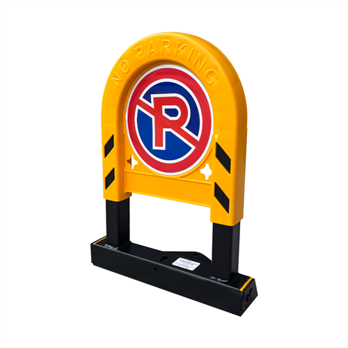 Kilitli Otopark Bariyeri 50 cm, Yatar U Tip Park Bariyeri (Baskılı)