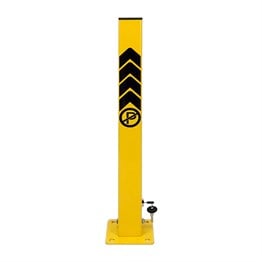 Key Lock Folding Parking Post, Lockable Parking Barrier