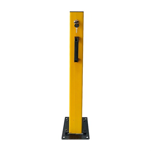 Kilitli Otopark Direği 75 cm, Çıkan Tip Kızaklı Park Bariyeri 3 Adet