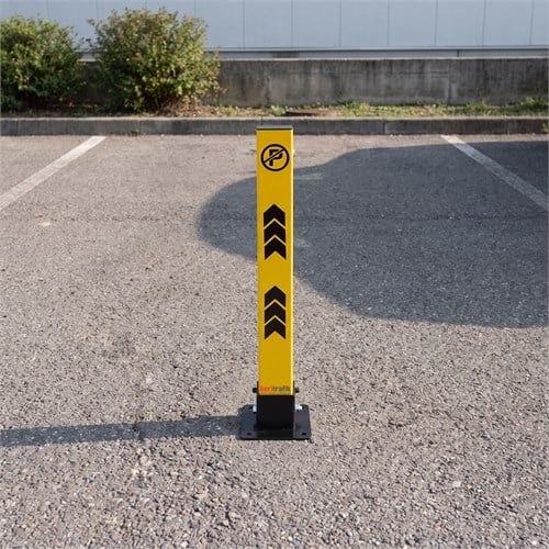 Kilitli Otopark Direği 75 cm, Yatar Tip Park Bariyeri