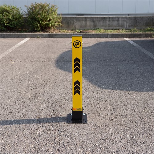 Kilitli Otopark Direği 75 cm, Yatar Tip Park Bariyeri 3 Adet