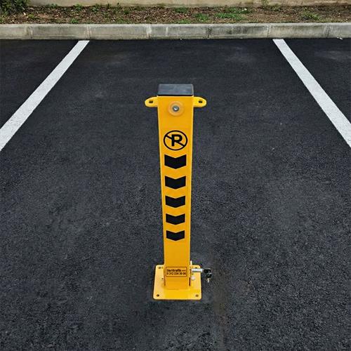 Kilitli Otopark Direği 75 cm, Yatar Tip Dahili Kilitli Park Bariyeri
