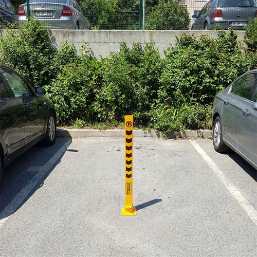 Kilitli Otopark Direği 75 cm - Yatar Tip Park Bariyeri (Asma Kilit Hariç)