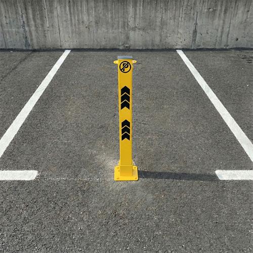 Kilitli Otopark Direği 75 cm, Yatar Tip Park Bariyeri