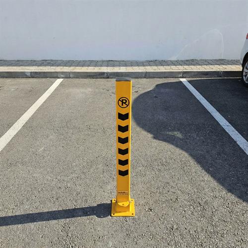Kilitli Otopark Direği 75 cm, Yatar Tip Park Bariyeri