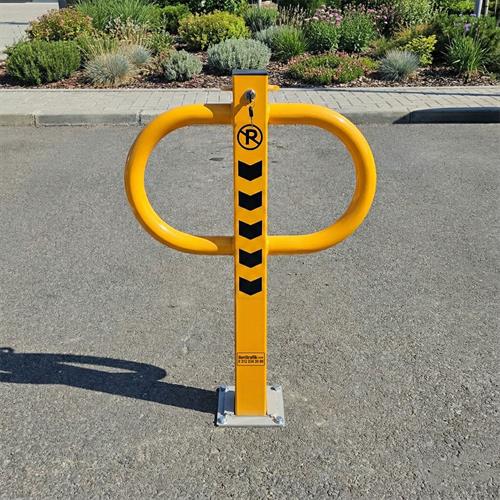 Kilitli Otopark Direği 86 cm, Çıkan Tip Kızaklı Park Bariyeri