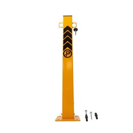 Orange Parking Post with Padlock