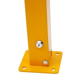 Orange Parking Post with Padlock