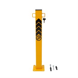 Orange Parking Post with Padlock
