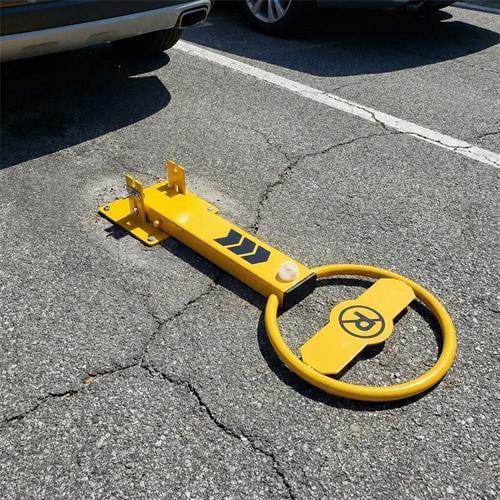 Kilitli Simit Otopark Direği 65 cm, Yatar Tip Park Bariyeri