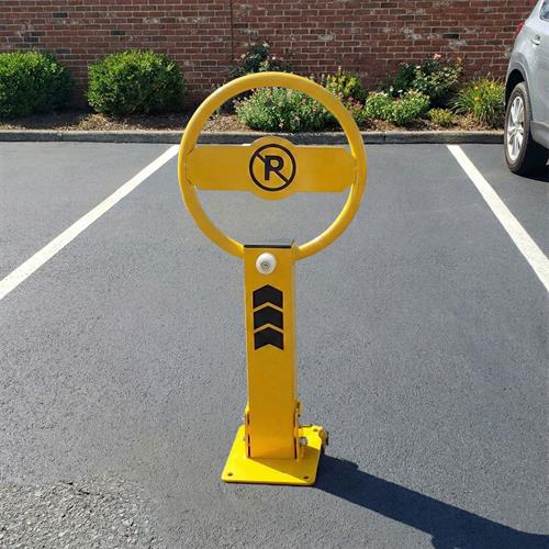 Kilitli Simit Otopark Direği 65 cm, Yatar Tip Park Bariyeri