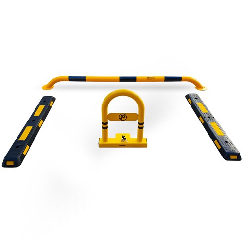 Kişisel Otopark Bariyeri Seti - Sarı Standart