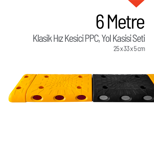 Klasik Hız Kesici PPC Kapaklı Set - 6 Metre 