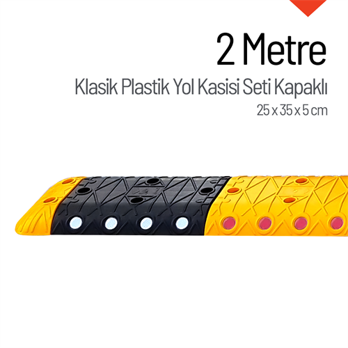 Klasik Plastik Yol Kasisi Kapaklı Set - 2 Metre