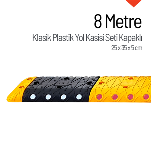 Klasik Plastik Yol Kasisi Kapaklı Set - 8 Metre
