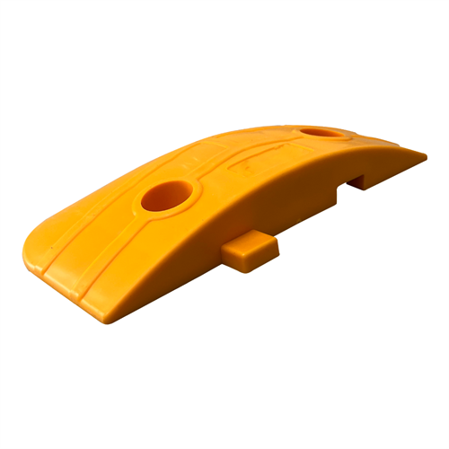 Mercekli Klasik Hız Kesici Kapağı, Yol Kasisi Kapağı 25 x 12 x 3,5 cm - Sarı