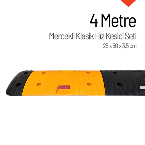 Mercekli Klasik Hız Kesici, Yol Kasisi 4 Metre
