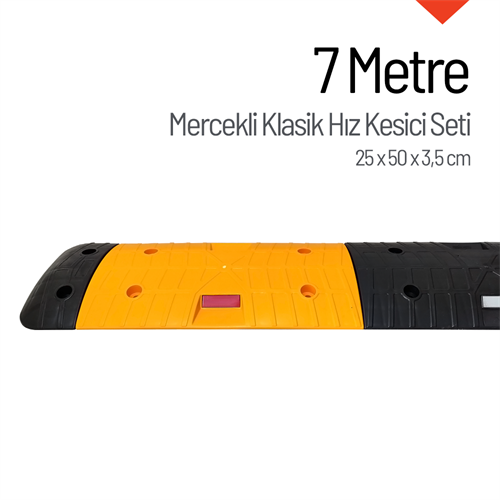 Mercekli Klasik Hız Kesici Kapaklı Set - 7 Metre 