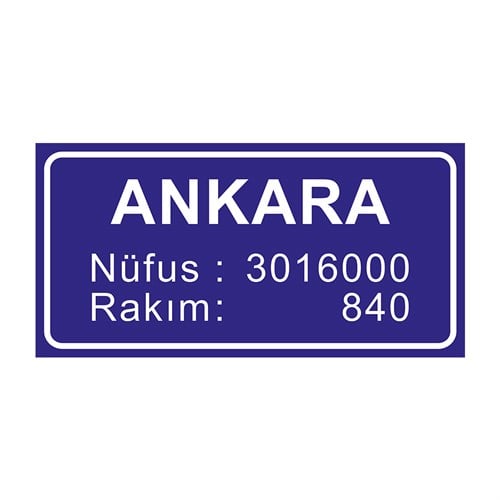 Mesken Mahal Levhası (İl Merkezi) B-9a