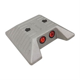 Metal Road Stud with Cat Eyes 2.8 x 12 x 12 cm