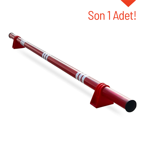 Oto Park Araç Stoperi Polikarbon Ayaklı Kırmızı 200 x 13 cm 70 mm