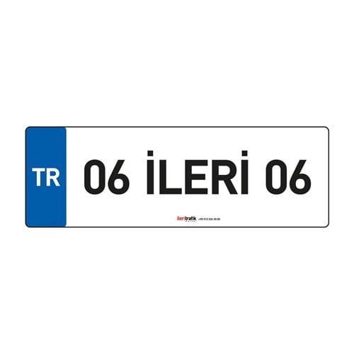 Otopark için Araç Plaka Levhası