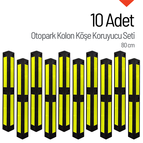 Otopark Köşe Kolon Koruyucu, Koruma 10lu Set