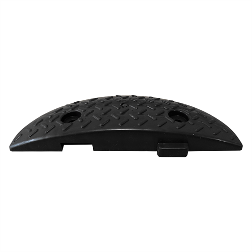 Oval Plastik Hız Kesici Kapağı 30 x 10 x 4 cm - Siyah