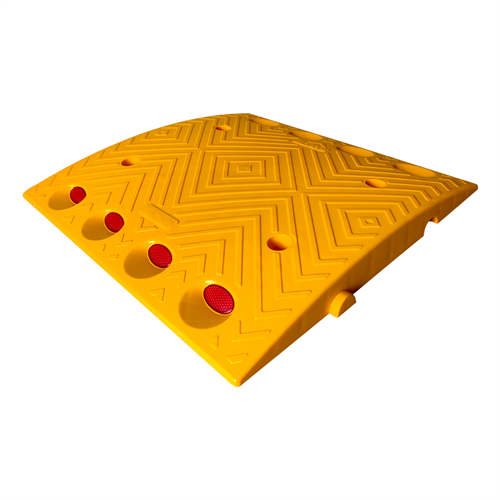 Oval Hız Kesici PPC, Kapaklı Yol Kasisi Set - 6,5 Metre
